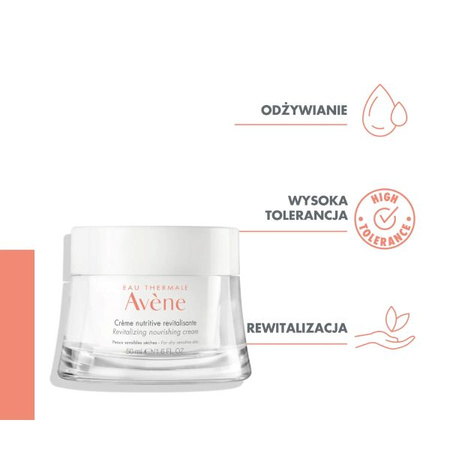 Avene Les Essentiels - Odżywczy Krem Rewitalizujący do Skóry Suchej, 50ml | KRÓTKA DATA: 04/2026r. 