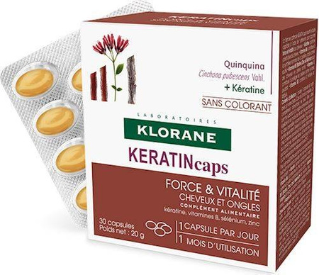 Klorane KERATINcaps, 30 kapsułek 