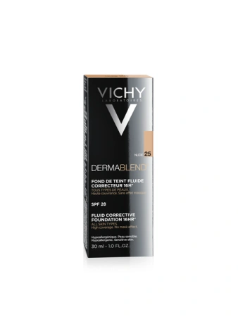 Vichy Dermablend 25 Nude – Fluid Korygujący o Pełnym Kryciu i SPF 35, 30ml