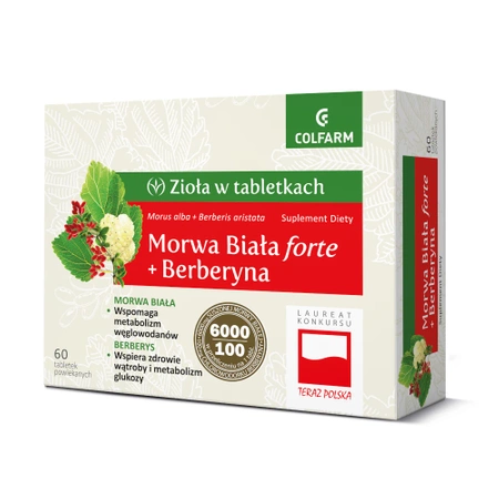 MORWA BIAŁA + BERBERYS, 60 tabletek powlekanych