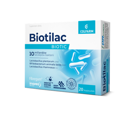 Biotilac Biotic, 20 kapsułek