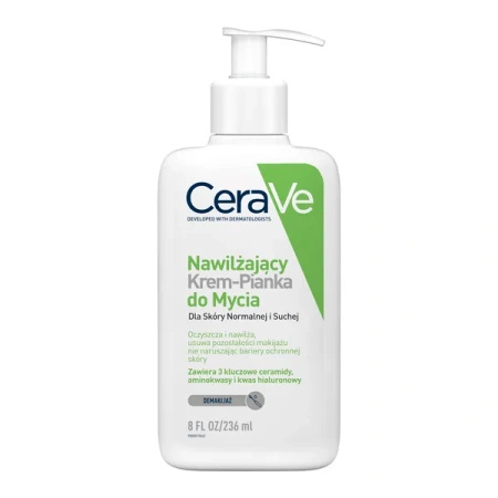 CeraVe Nawilżający Krem-Pianka do mycia, 236ml