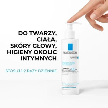 La Roche-Posay Cicaplast Lavant B5+ Żel Oczyszczająco-Kojący, 200ml