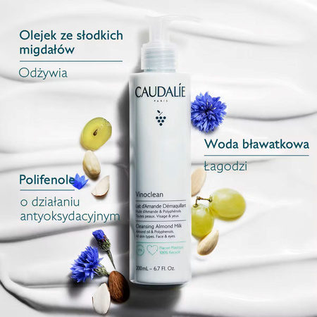 Caudalie Vinoclean Migdałowe Mleczko do Demakijażu, 400ml