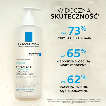La Roche-Posay Effaclar H Iso-Biome – Krem Myjący do Skóry Trądzikowej, 200ml