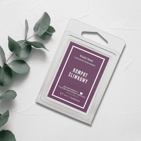 Wosk&Knot Wosk Zapachowy - Kompot Śliwkowy, 60g