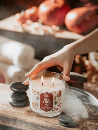 Wosk i Knot świeca sojowa Dynia w Piwie 350g