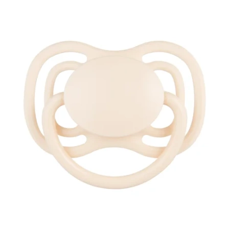 Canpol Babies Smoczek Silikonowy 0-6m Symetryczny DENTAL AIR 2 Kremowy, 2 sztuki 