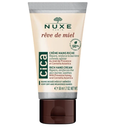 Nuxe Rêve de Miel Cica Krem do Rąk – Regeneracja i Ochrona Dłoni, 50ml