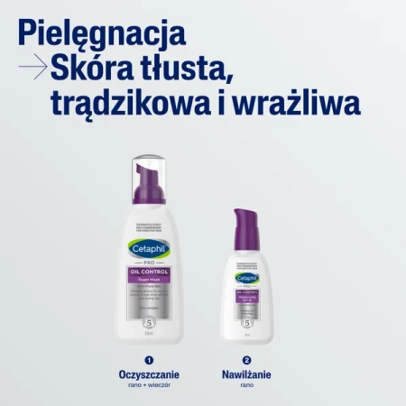Cetaphil PRO Oil Control – Krem Nawilżająco-Matujący SPF 30, 118 ml