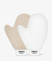 Veoli Botanica Zestaw Rękawic do Ciała I gLOVE PEEL & I gLOVE TAN, 2 sztuki