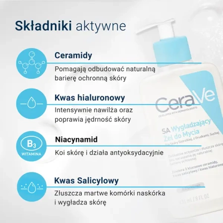 CeraVe SA Wygładzający Żel do Mycia, 236ml