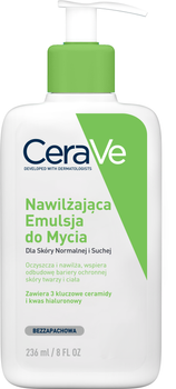 CeraVe Nawilżająca Emulsja do mycia, skóra normalna i sucha, 236ml