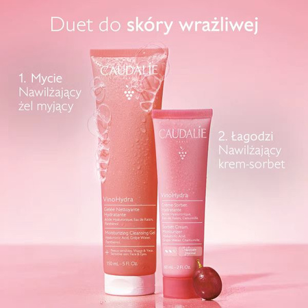 Caudalie VinoHydra Żel Myjący dla Skóry Wrażliwej, 150ml