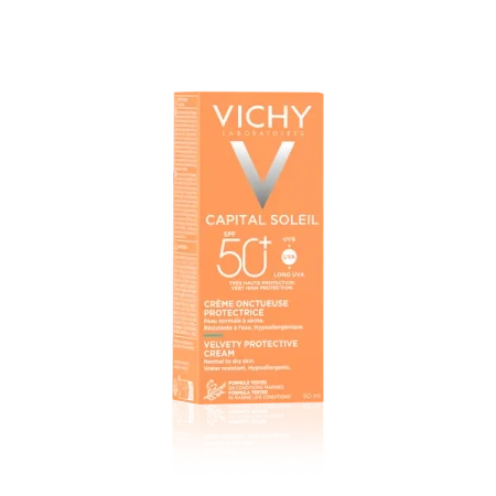 VICHY Capital Soleil Aksamitny Krem do Twarzy SP50+, 50ml | KRÓTKA DATA: 30/01/26