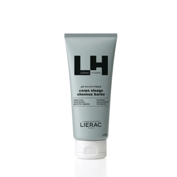 LIERAC HOMME Wielofunkcyjny Żel pod prysznic ciało, twarz, włosy, broda, 200ml
