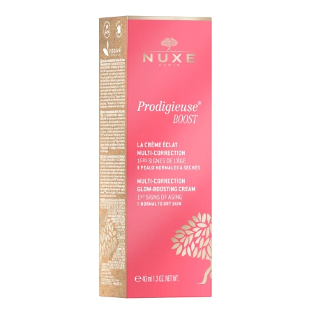 Nuxe Prodigieuse Boost – Rozświetlający Krem do Twarzy z Kwasem Hialuronowym, 40ml
