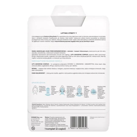 L’biotica Nawilżająca maska do twarzy – przeciwzmarszczkowa maska w płachcie, 1 sztuka