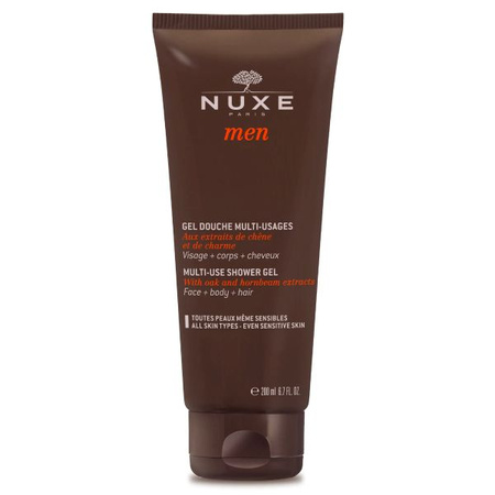 NUXE Men Zestaw – Żel Nawilżający do Twarzy, 50 ml + Dezodorant, 50 ml + Żel Pod Prysznic, 200 ml