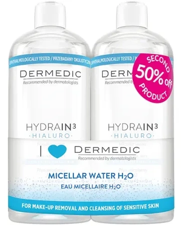 DERMEDIC HYDRAIN 3 Płyn micelarny, 2x500ml