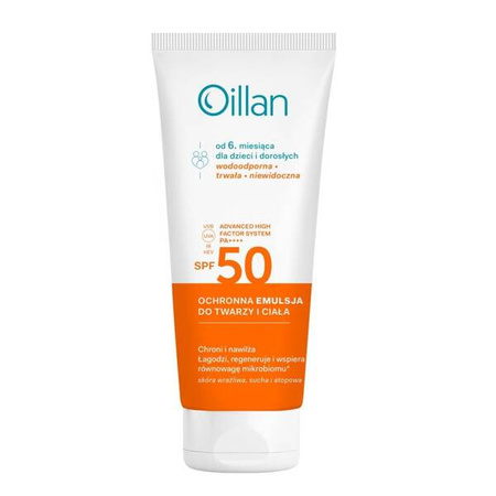 Oillan Emulsja do twarzy SPF50, 100ml