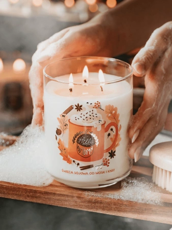 Wosk i Knot świeca sojowa Hello Autumn 600g