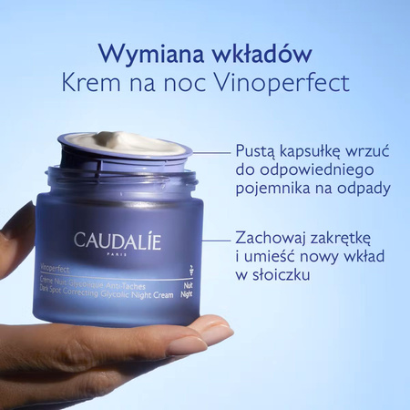 Caudalie Vinoperfect Glikolowy Krem Rozjaśniający na Noc Refill, 50ml