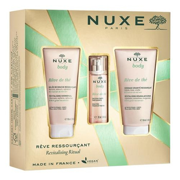 NUXE Body Reve de Thé Zestaw: Żel pod prysznic + Peeling do ciała + Woda zapachowa