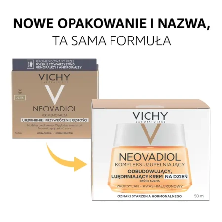 VICHY Neovadiol Peri-Menopause Ujędrniający Krem na Dzień Przed Menopauzą dla Skóry Suchej, 50ml