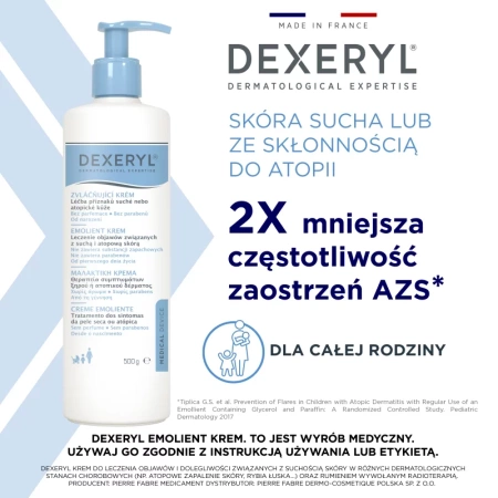 Dexeryl Krem Emolientowy do Ciała, 500 g