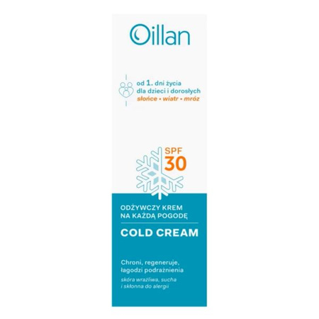 Oillan Krem Odżywczy do Twarzy SPF 30, 50ml