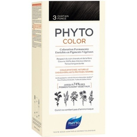 PHYTO COLOR 3 Farba do włosów/ Ciemny Kasztan