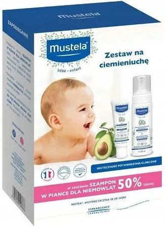 MUSTELA Zestaw na ciemieniuchę Krem + Szampon, 1 zestaw 