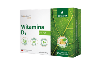 Witamina D3 2000 Biovitum Liquid kapsułki, 120 sztuk