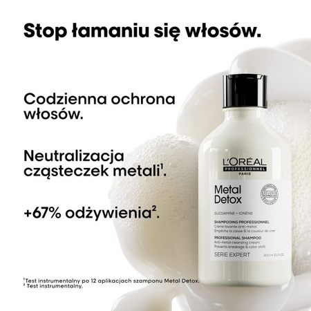 L'oreal Professionnel Metal Detox Szampon do Włosów Farbowanych Neutralizujący Metale, 300ml