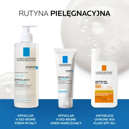 La Roche-Posay Effaclar H Iso-Biome – Krem Myjący do Skóry Trądzikowej, 200ml