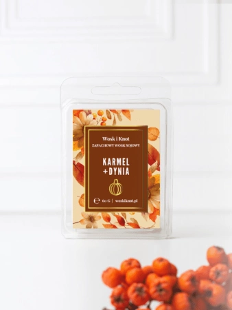 Wosk&Knot wosk zapachowy Karmel&Dynia 60g