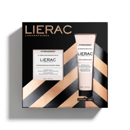 Lierac Hydragenist Zestaw Prezentowy - Krem Nawilżający, 50ml + Maska Ujędrniająca, 75ml (GRATIS)