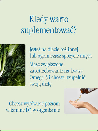 Health Labs OmegaMe Vege | Wegańskie Źródło Kwasów Omega 3 DHA, 60 sztuk