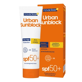 NOVACLEAR URBAN SUNBLOCK skóra wrażliwa SPF50+, 40ml