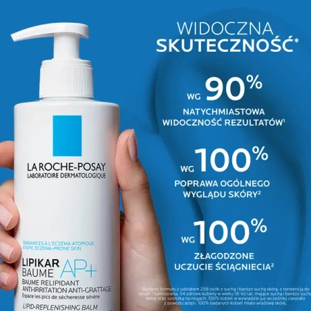 La Roche-Posay Lipikar Baume AP+M – Kojąco-Odbudowujący Balsam do Ciała, 200 ml