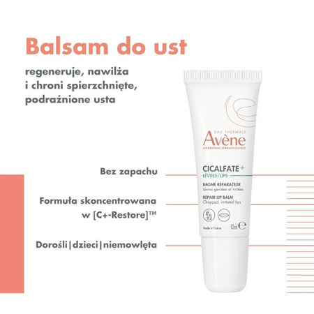 Avène Cicalfate+ Regenerujący Balsam do Ust, 10ml