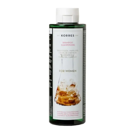 Korres Szampon Przeciw Wypadaniu Włosów z Cystyną i Glikoproteinami, 250ml