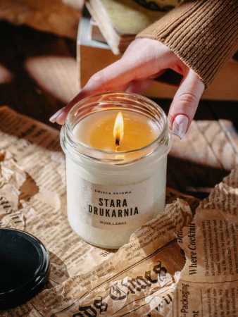 Wosk&Knot Świeca Sojowa - Stara Drukarnia, 250g