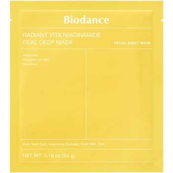 Biodance Hydrożelowa Maska Rozjaśniająca do Twarzy z Niacynamidem, 34g
