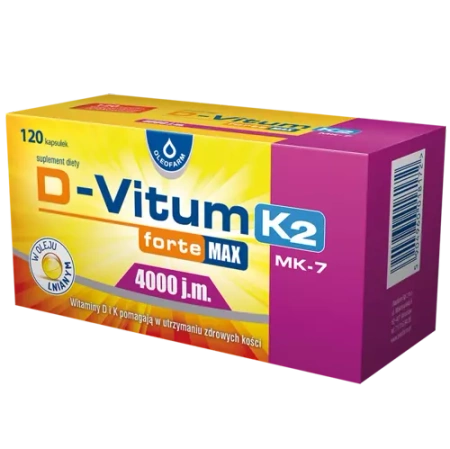 D-Vitum Forte Max 4000 j.m. K2 x 120 kapsułek 