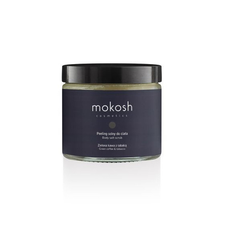 MOKOSH Peeling solny zielona kawa z tabaką, 300g