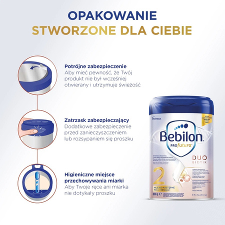 Bebilon PROfutura DUO BIOTIK 2 - Mleko Następne po 6. miesiącu życia, 800g