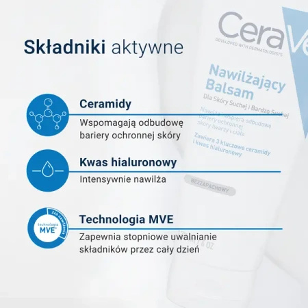 CeraVe Nawilżający Balsam do Twarzy i Ciała, 177 ml 