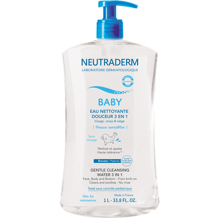 Neutraderm Baby Łagodna Woda Myjąca 3w1, 1000ml